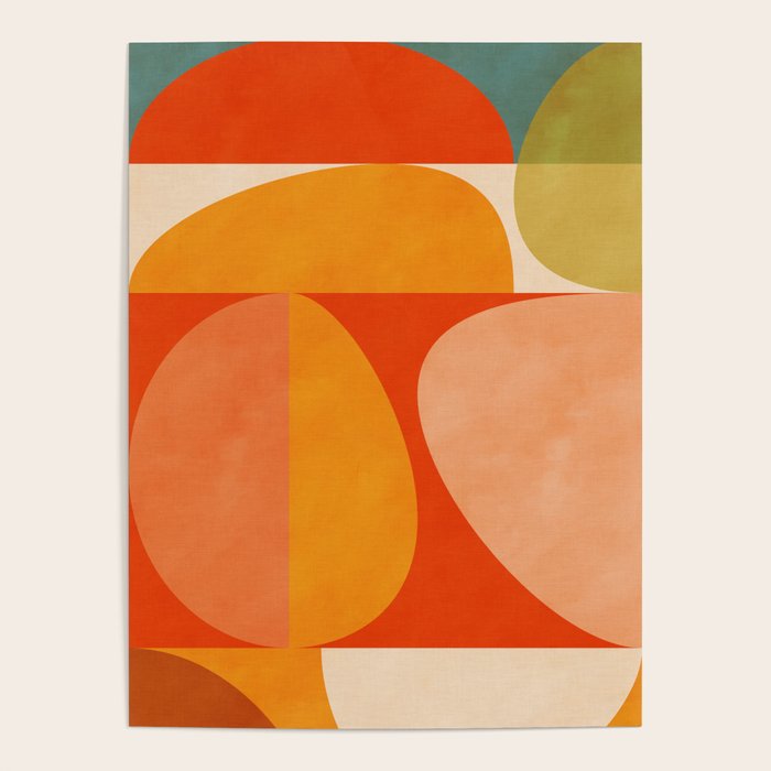 abstract mid century modern Poster Gallery Image 4