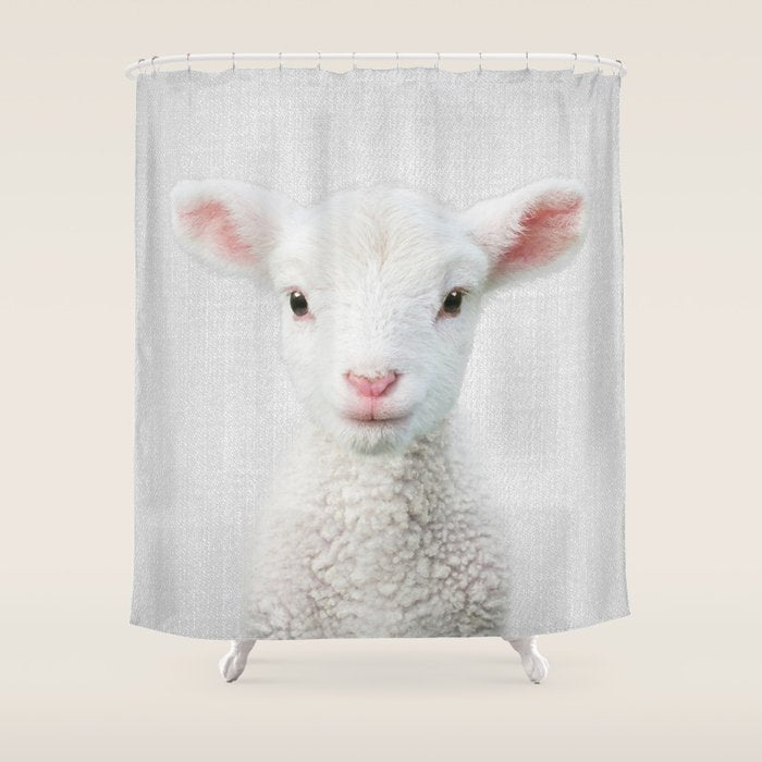 Lamb - Colorful Shower Curtain Gallery Image 1