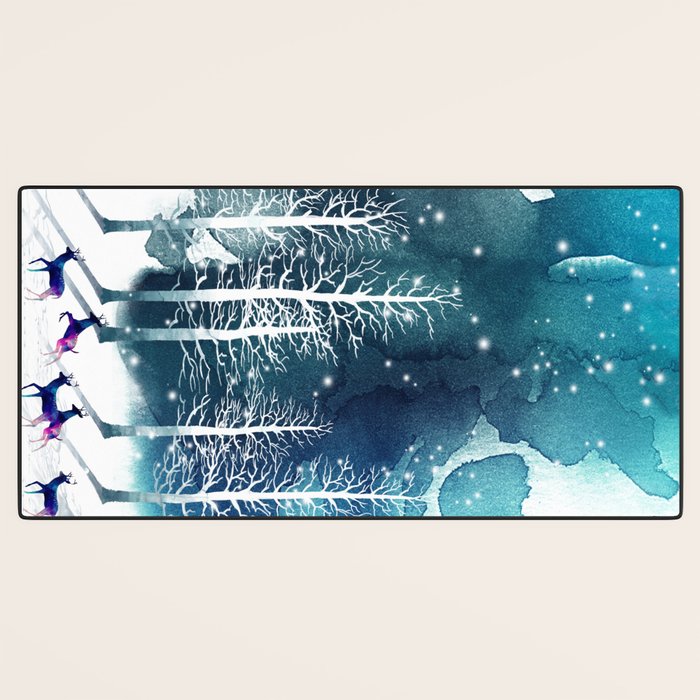 Winter Night 2 Desk Mat Gallery Image 3