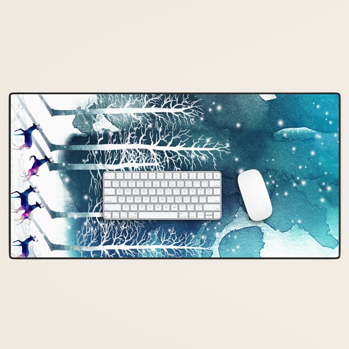 Winter Night 2 Desk Mat Gallery Image 1