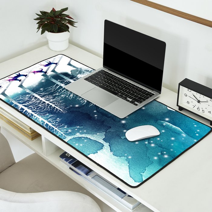 Winter Night 2 Desk Mat Gallery Image 2
