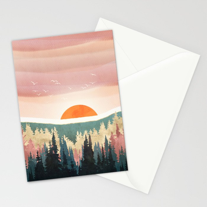 Dusk Calm Stationery Card Gallery Image 2