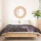 Black tulips on dark background Duvet Cover Gallery Image 3