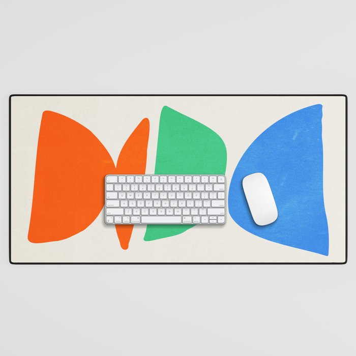 Stacked Stones: Mid Century Abstraction Desk Mat Gallery Image 1