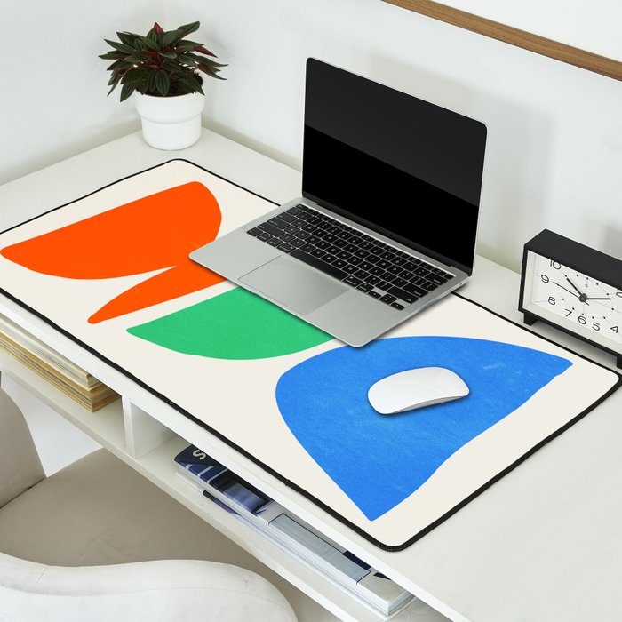 Stacked Stones: Mid Century Abstraction Desk Mat Gallery Image 2