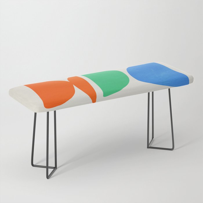 Stacked Stones: Mid Century Abstraction Bench Gallery Image 1