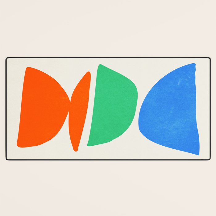 Stacked Stones: Mid Century Abstraction Desk Mat Gallery Image 3