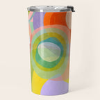 mid mod organic shapes abstract summer Travel Mug Gallery Image 2