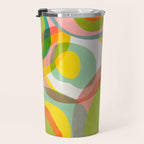 mid mod organic shapes abstract summer Travel Mug Gallery Image 3