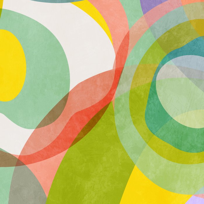mid mod organic shapes abstract summer Coffee Mug Gallery Image 2