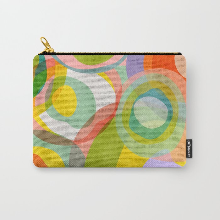 mid mod organic shapes abstract summer Carry All Pouch Gallery Image 1