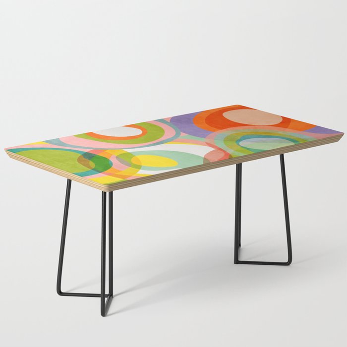 mid mod organic shapes abstract summer Coffee Table Gallery Image 1