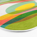 mid mod organic shapes abstract summer Bath Mat Gallery Image 3