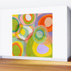 mid mod organic shapes abstract summer Wall Mural Gallery Image 2