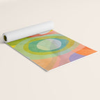 mid mod organic shapes abstract summer Yoga Mat Gallery Image 2