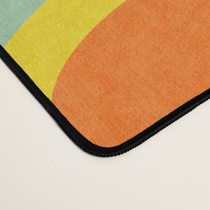 mid mod organic shapes abstract summer Desk Mat Gallery Image 4