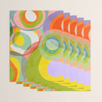 mid mod organic shapes abstract summer Wrapping Paper Gallery Image 3