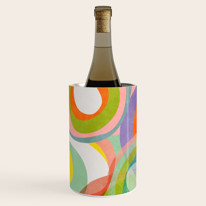 mid mod organic shapes abstract summer Wine Chiller Gallery Image 1