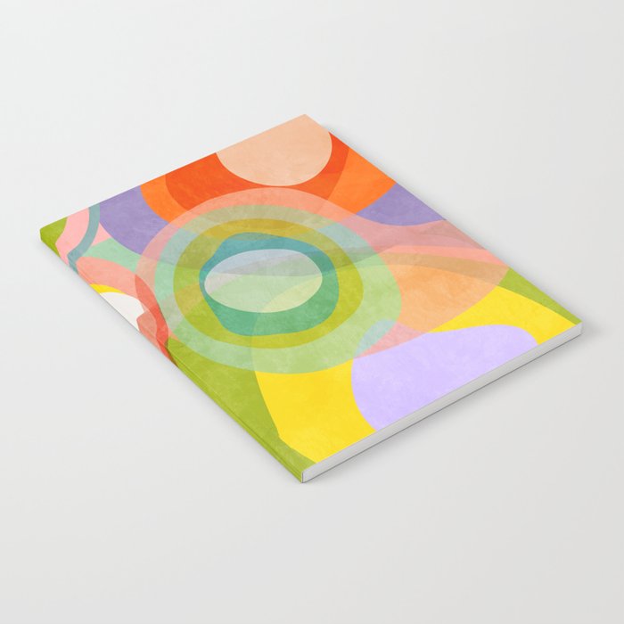 mid mod organic shapes abstract summer Notebook Gallery Image 2