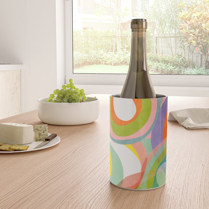 mid mod organic shapes abstract summer Wine Chiller Gallery Image 4
