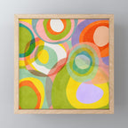 mid mod organic shapes abstract summer Mini Art Print Gallery Image 1