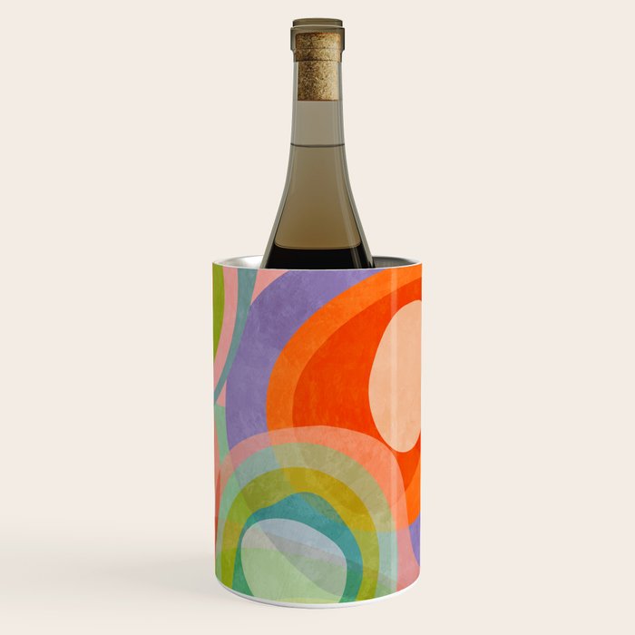 mid mod organic shapes abstract summer Wine Chiller Gallery Image 3