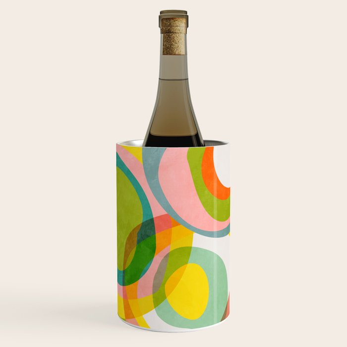 mid mod organic shapes abstract summer Wine Chiller Gallery Image 2