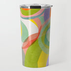 mid mod organic shapes abstract summer Travel Mug Gallery Image 1