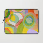 mid mod organic shapes abstract summer Laptop Sleeve Gallery Image 1