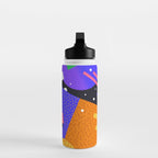 Colorful retro 90s abstract memphis shape pattern Water Bottle Gallery Image 3