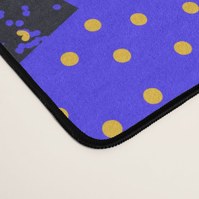 Colorful retro 90s abstract memphis shape pattern Desk Mat Gallery Image 4