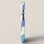 Indonesian Fish Duo - Navy & Turquoise Palette iPhone Case Gallery Image 2