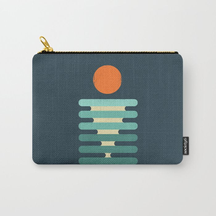 Minimalist ocean Carry All Pouch Gallery Image 1