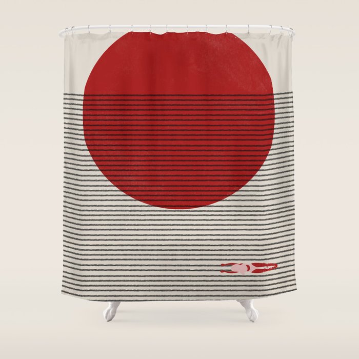 Swimming to you Shower Curtain Gallery Image 1