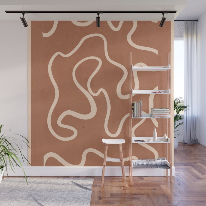 Abstract line art 245 Wall Mural Gallery Image 1