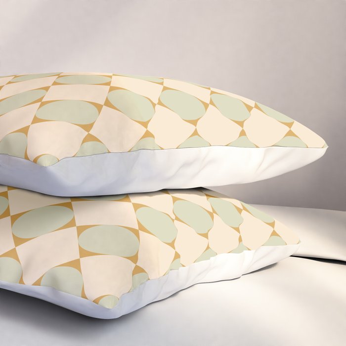 Retro Geometric Pattern III Pillow Sham Gallery Image 3
