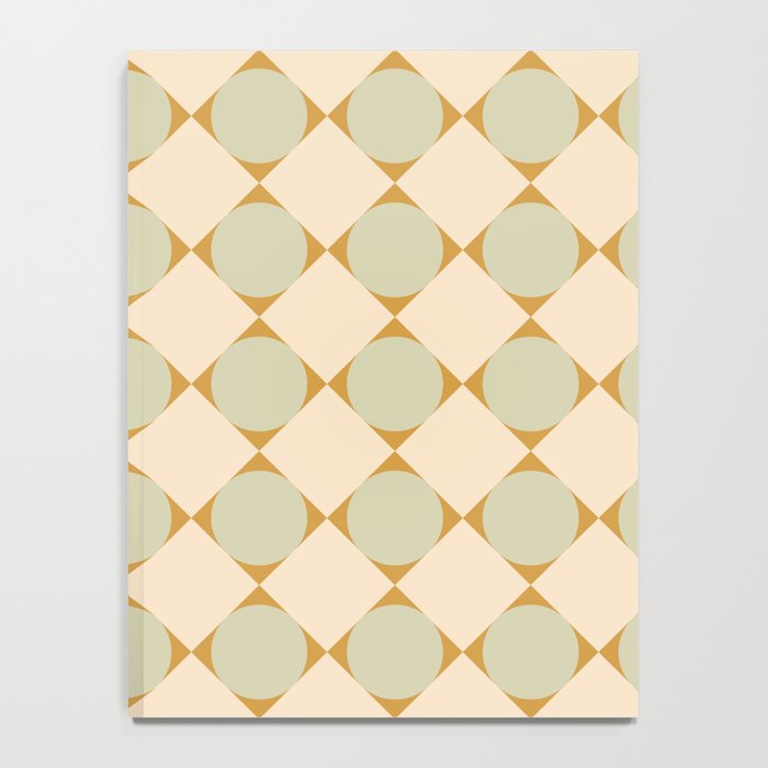 Retro Geometric Pattern III Notebook Gallery Image 4