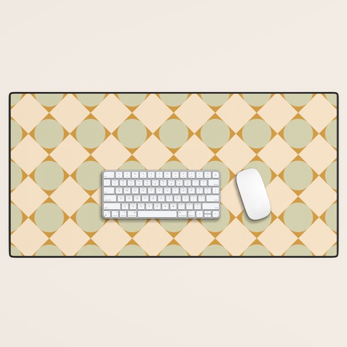 Retro Geometric Pattern III Desk Mat Gallery Image 1