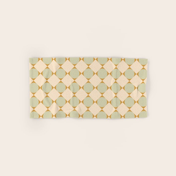 Retro Geometric Pattern III Bath Towel Gallery Image 1