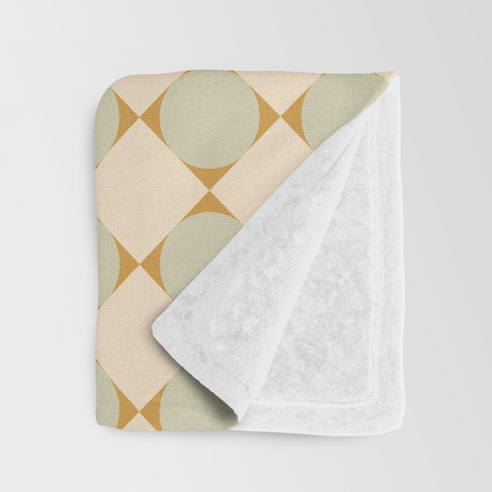 Retro Geometric Pattern III Throw Blanket Gallery Image 3