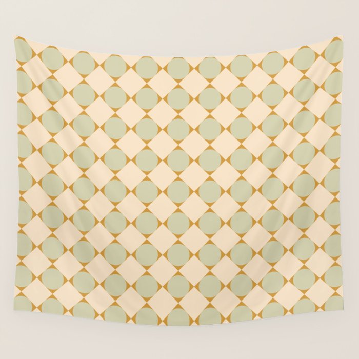 Retro Geometric Pattern III Wall Tapestry Gallery Image 4