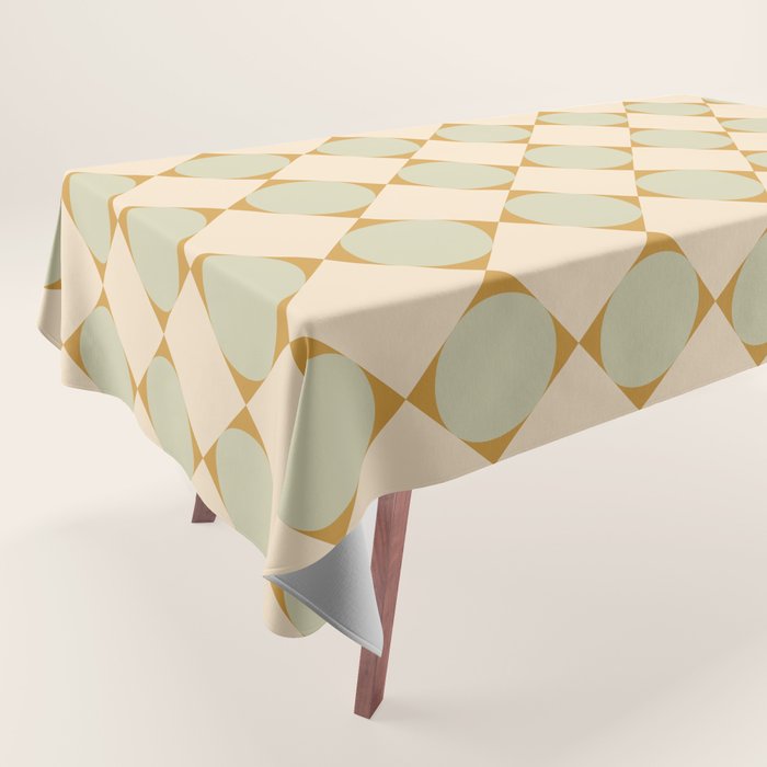 Retro Geometric Pattern III Tablecloth Gallery Image 1