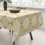 Retro Geometric Pattern III Tablecloth Gallery Image 3