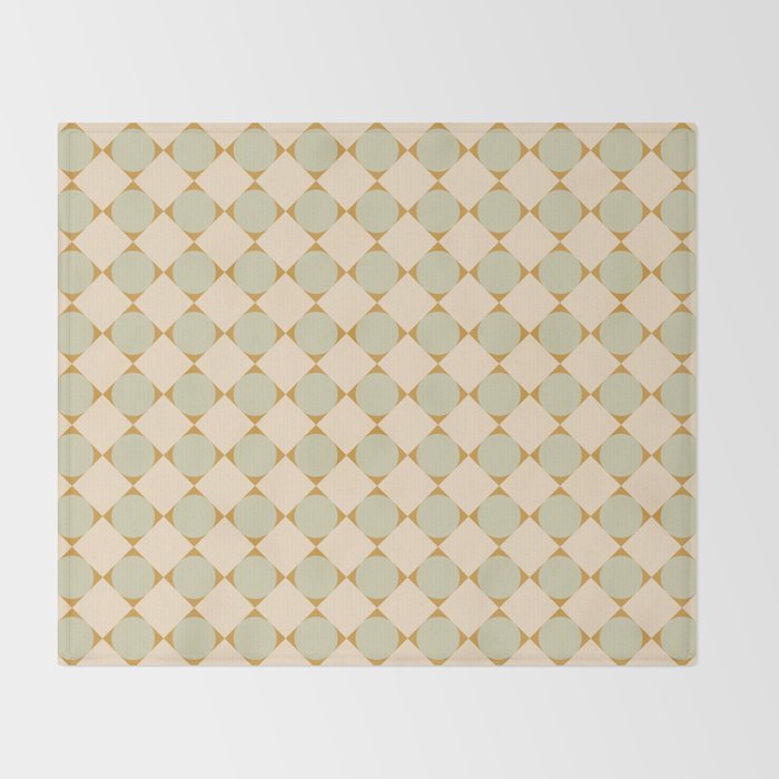 Retro Geometric Pattern III Throw Blanket Gallery Image 2