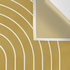 Minimal Arch XLIX Ochre Yellow Modern Geometric Lines Wall Tapestry Gallery Image 3
