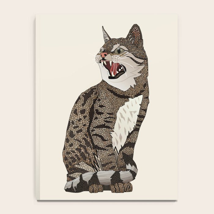 Indian desert cat off white Notebook Gallery Image 4