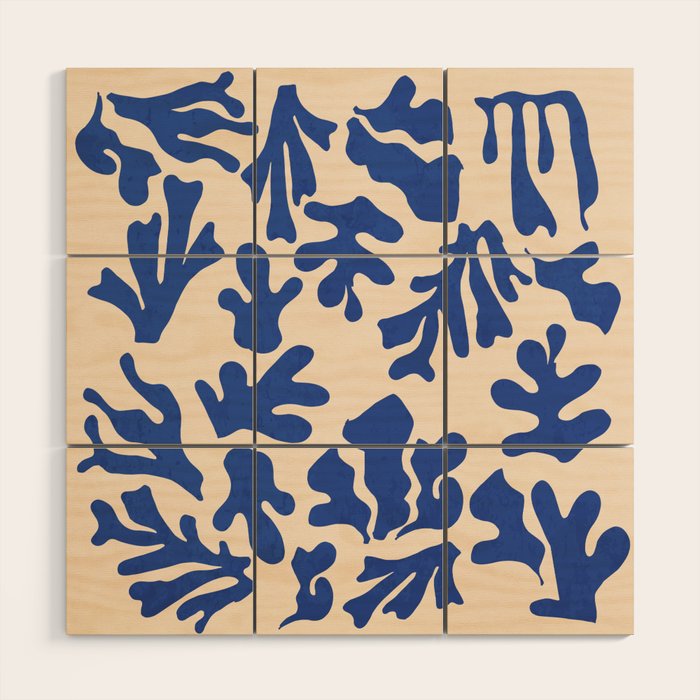 Nordic Matisse Abstract Wood Wall Art Gallery Image 1