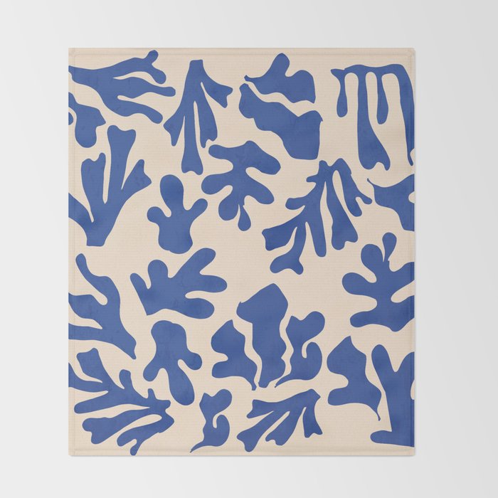 Nordic Matisse Abstract Throw Blanket Gallery Image 2