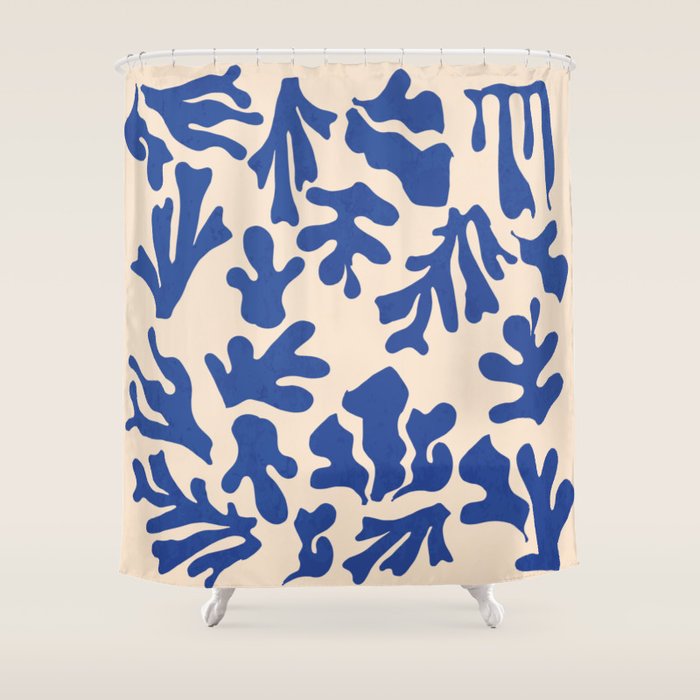 Nordic Matisse Abstract Shower Curtain Gallery Image 1