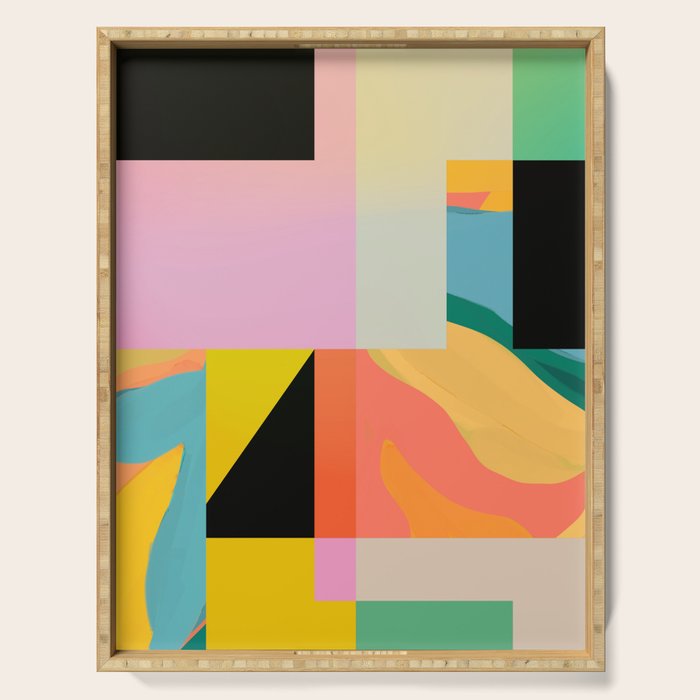 Modern Abstraction 9 Serving Tray Gallery Image 1